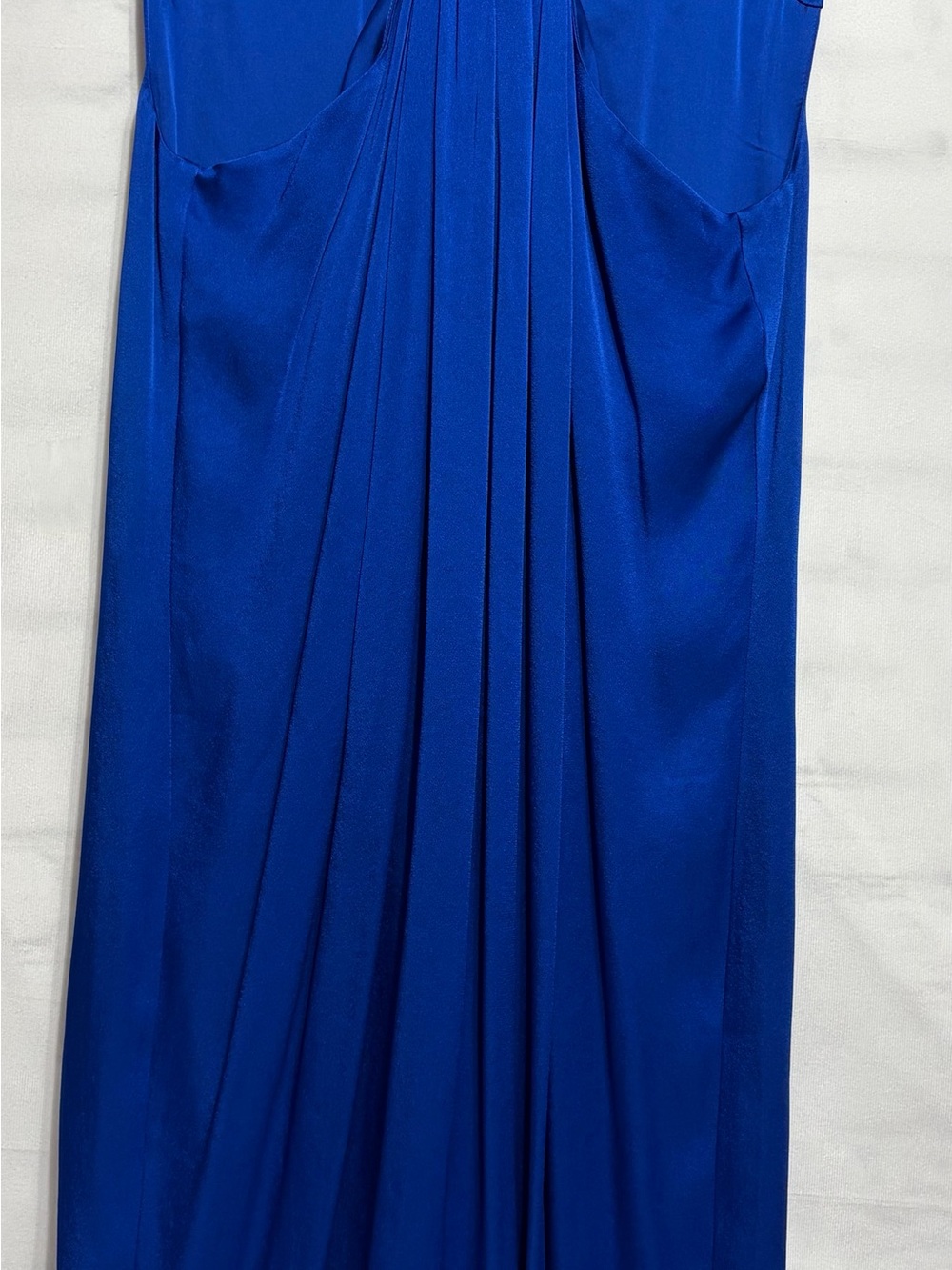 ST.JOHN SZ 10 Royal/Cornflower Blue Sleeveless Knee Length Dinner Wedding Dress